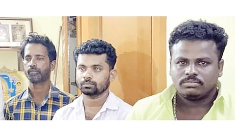 இளம்பெண் கொலை வழக்கில் கைது செய்யப்பட்ட 3 பேர்.