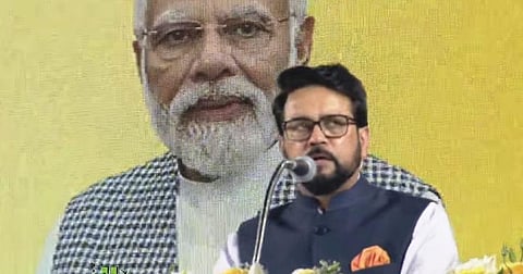சென்னையில் நடந்த கேலோ இந்தியா இளைஞர் விளையாட்டுப் போட்டிகள் தொடக்க விழாவில் உரையாற்றிய மத்திய விளையாட்டுத் துறை அமைச்சர் அனுராக் தாக்குர்