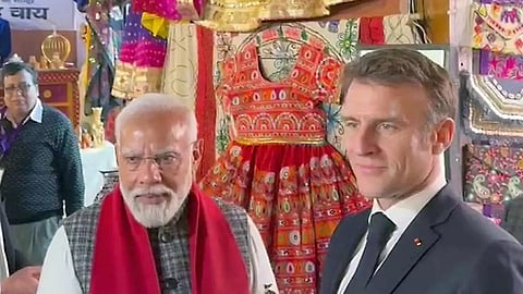 குடியரசு தின விழாவில் பங்கேற்க இந்தியா வந்த பிரான்ஸ் அதிபர் மேக்ரானுக்கு உற்சாக வரவேற்பு