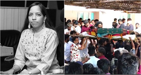 பின்னணி பாடகர் பவதாரிணி உடல் நல்லடக்கம் - ‘மயில் போல பொண்ணு’ பாடலை பாடி வழியனுப்பிய உறவினர்கள்