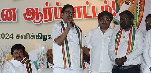 ஆளுநரை கண்டித்து காங்கிரஸ் ஆர்ப்பாட்டம்: பாஜக குறித்து கே.எஸ்.அழகிரி விமர்சனம்