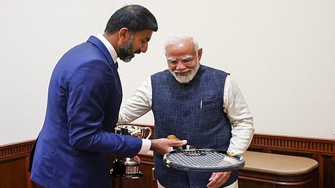 ரோஹன் போபண்ணா மற்றும் பிரதமர் மோடி