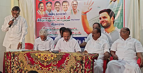 'கார்த்தி சிதம்பரத்துக்கு தேர்தலில் சீட் தரக் கூடாது’ - காங். நிரவாகிகள் கூட்டத்தில் தீர்மானம் @ சிவகங்கை