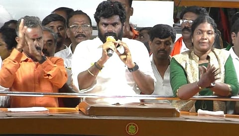 செய்யாறில் நடைபெற்ற என் மண், என் மக்கள் யாத்திரையில் பேசிய தமிழக பாஜக தலைவர் அண்ணாமலை.
