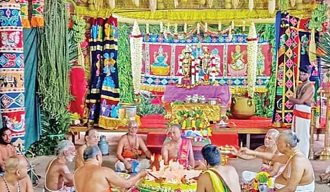 ஸ்ரீவில்லிபுத்தூர் ஆண்டாள் கோயிலில் வருடாபிஷேக விழா தொடக்கம்