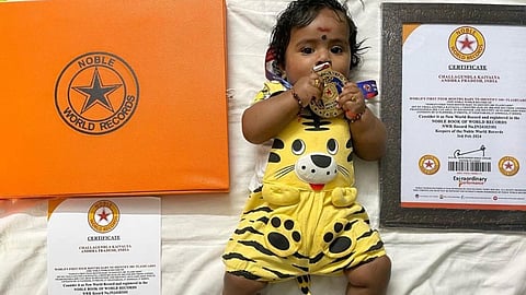 கைவல்யா, உலக சாதனை படைத்த பெண் குழந்தை