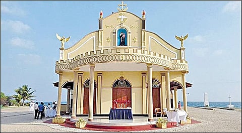 கச்சத்தீவில் உள்ள அந்தோணியார் ஆலயம்.