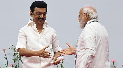 தமிழக முதல்வர் ஸ்டாலின் - பிரதமர் நரேந்திர மோடி.