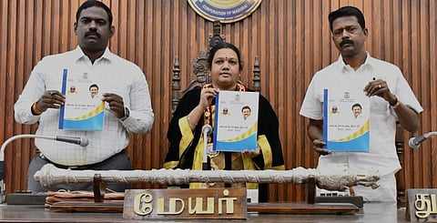 மதுரை மாநகராட்சி மாமன்ற கூட்டம் | படங்கள்: எஸ்.கிருஷ்ணமூர்த்தி