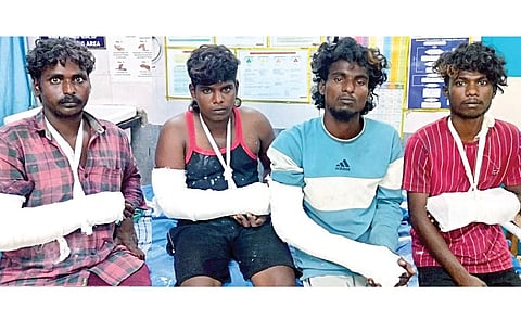 கைது செய்யப்பட்ட வழிப்பறி திருடர்கள்