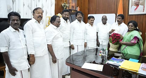 ‘புதுச்சேரியில் மத்திய போதைப் பொருள் தடுப்புப் பிரிவு நிரந்தமாக தேவை’ - ஆளுநரிடம் அதிமுக மனு