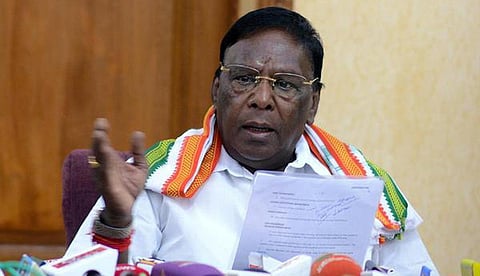 “விஞ்ஞான முறையில் பாஜக ஊழல்” - நாராயணசாமி குற்றச்சாட்டு @ தேர்தல் பத்திரம்