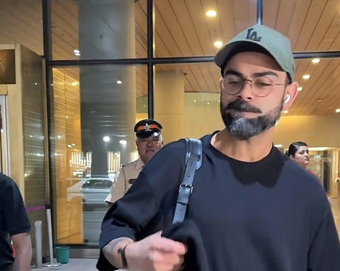 நரை தாடியுடன் புதிய லுக்: இந்தியா திரும்பினார் விராட் கோலி