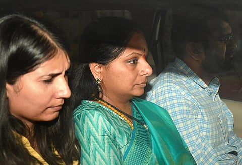 அமலாக்கத்துறையால் கைது செய்யப்பட்ட கவிதா