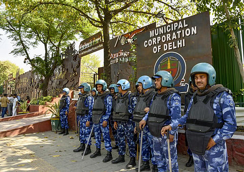 கேஜ்ரிவால் கைதைக் கண்டித்து ஆம் ஆத்மி போராட்டம் - டெல்லியில் போலீஸ் பாதுகாப்பு அதிகரிப்பு