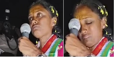 தேர்தல் பிரச்சாரத்தில் கண் கலங்கிய கரூர் எம்.பி ஜோதிமணி!