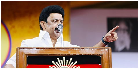 திமுக கூட்டணிக் கட்சி வேட்பாளர்களை ஆதரித்து விழுப்புரத்தில் நடந்த பிரச்சாரப் பொதுக்கூட்டத்தில் முதல்வர் ஸ்டாலின் உரையாற்றினார்.