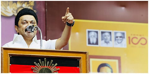 கோவையில் நடந்த பிரச்சாரப் பொதுக்கூட்டத்தில் தமிழக முதல்வர் மு.க.ஸ்டாலின் உரையாற்றினார்.