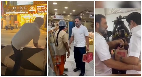 முதல்வர் ஸ்டாலினுக்காக கடைக்குச் சென்று இனிப்பு வாங்கிய ராகுல் காந்தி @ கோவை