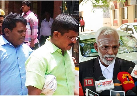 விடுவிக்கப்பட்ட இருவர் (இடது) | சிபிசிஐடி வழக்கறிஞர் சந்திரசேகர் (வலது)