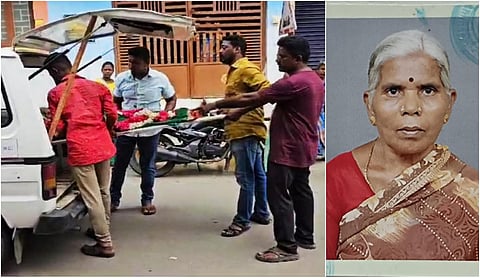 மூதாட்டி பொன்னம்மாள்.