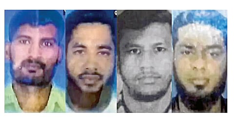 அகமதாபாத்தில் கைதான 4 ஐஎஸ்ஐஎஸ் தீவிரவாதிகள்.