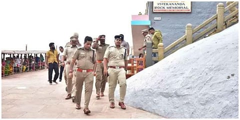பிரதமர் மோடி தியானம் செய்யவுள்ள விவேகானந்தர் பாறையில் பாதுகாப்பு ஏற்பாடுகள் தீவிரப்படுத்தப்பட்டுள்ளது.