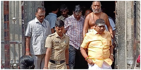 திருவண்ணாமலை அண்ணாமலையார் கோயிலில் சுவாமி தரிசனம் செய்த புதுச்சேரி மாநில உள்துறை அமைச்சர் நமச்சிவாயம்