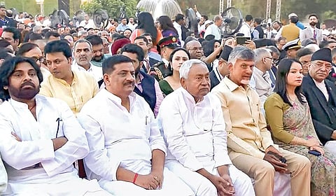 தெலுங்கு தேசம், ஐக்கிய ஜனதா தளம் உட்பட கூட்டணி கட்சிகளுக்கு 11 அமைச்சர் பதவி
