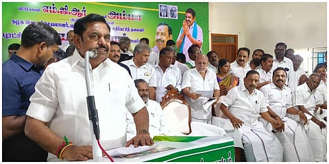 நாகையில் நடந்த நிகழ்ச்சியில் அதிமுக பொதுச் செயலாளர் எடப்பாடி பழனிசாமி உரையாற்றினார்