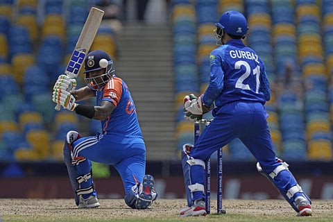 சூர்யகுமார் யாதவ் பொறுப்பான ஆட்டம்: ஆப்கனுக்கு 182 ரன்கள் இலக்கு | T20 WC