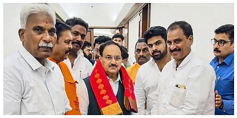 டெல்லியில் பாஜக தேசிய தலைவர் ஜெ.பி.நட்டாவைச் சந்தித்த புதுச்சேரி அதிருப்தி எம்எல்ஏக்கள் | கோப்புப்படம்