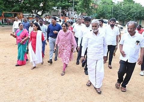 வடசென்னையில் செயல்படுத்தப்படும் பல்வேறு திட்டப் பணிகள் - அமைச்சர் சேகர்பாபு நேரில் ஆய்வு