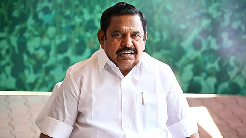தமிழக எதிர்க்கட்சித் தலைவர் பழனிசாமி