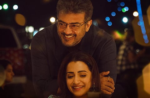 அஜித் - த்ரிஷா காம்போவில் கவனம் ஈர்க்கும் ‘விடாமுயற்சி’ போஸ்டர்!
