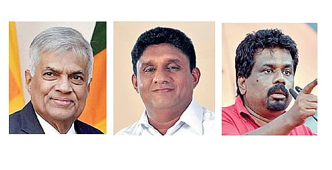 ரணில் விக்ரமசிங்க, சஜித் பிரேமதாச, அநுர குமார திசாநாயக்க