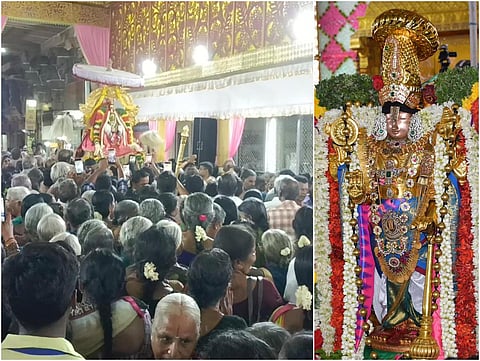ஶ்ரீவில்லிபுத்தூர் ஆண்டாள் கோயில் ஆடிப்பூர திருவிழா கோலாகலம்: ஆயிரக்கணக்கானோர் தரிசனம்