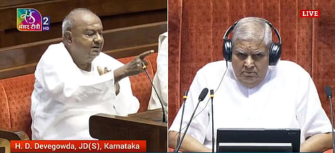 “ஜக்தீப் தன்கரை எதிர்க்கட்சி உறுப்பினர்கள் அவமதித்தார்கள்” - முன்னாள் பிரதமர் தேவகவுடா
