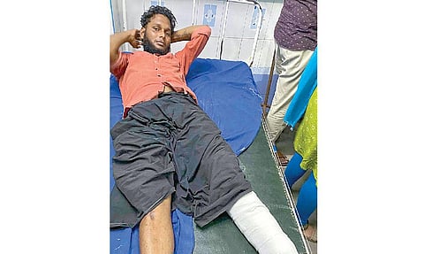 தஞ்சை இளம்பெண் கூட்டு பாலியல் வன்கொடுமை: கைதான இளைஞர் தப்ப முயன்றபோது கால் முறிவு