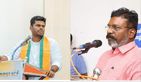 திருமாவளவனுக்கு அண்ணாமலை பிறந்தநாள் வாழ்த்து