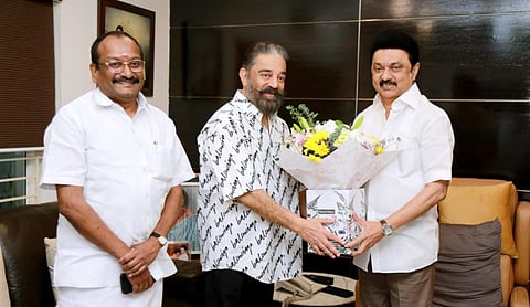 முதல்வர் ஸ்டாலினுடன் மநீம தலைவர் கமல்ஹாசன் சந்திப்பு
