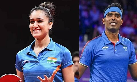 ஆசிய டேபிள் டென்னிஸ் சாம்பியன்ஷிப்: இந்திய அணிகளுக்கு சரத் கமல், மணிகா பத்ரா கேப்டன்களாக நியமனம்