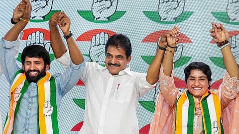 ஹரியானா சட்டமன்ற தேர்தலில் வினேஷ் போகத் போட்டி: முதல்கட்ட வேட்பாளர் பட்டியலை வெளியிட்டது காங்கிரஸ்