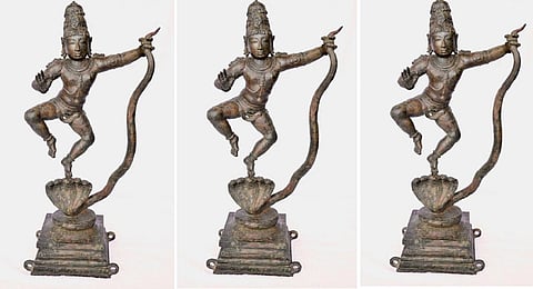 தமிழகக் கோயிலில் இருந்து கடத்தி விற்கப்பட்ட ரூ.5 கோடி கிருஷ்ணர் சிலை கும்பகோணம் சிறப்பு நீதிமன்றத்தில் ஒப்படைப்பு