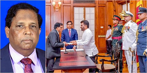 வேதநாயகத்திடம் ஆளுநருக்கான நியமன ஆணையை இலங்கை அதிபர் அநுர குமார திசாநாயக்க வழங்கினார்.