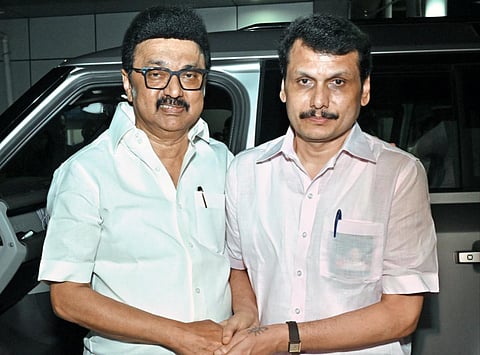 காலில் விழுந்து ஆசி... - முதல்வர் ஸ்டாலின் உடன் செந்தில் பாலாஜி சந்திப்பு