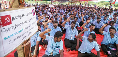 சாம்சங் தொழிலாளர் வேலைநிறுத்தம்: முதல்வர் தலையிட வலியுறுத்தி அக்.5-ல் சென்னையில் போராட்டம்