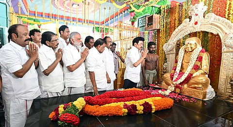 “மீனவர் பிரச்சினைக்கு முடிவு காண தொடர்ந்து முயற்சிக்கிறோம்” - பசும்பொன்னில் முதல்வர் ஸ்டாலின் பேட்டி