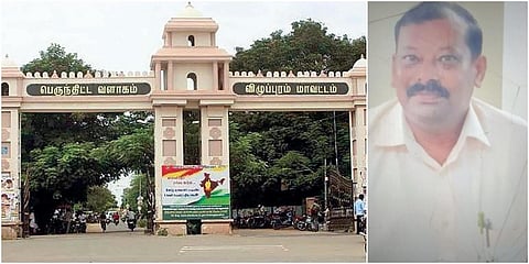 பணியிடை நீக்கம் செய்யப்பட்ட மாற்றுத்திறனாளிகள் நல அலுவலர் தங்கவேலு