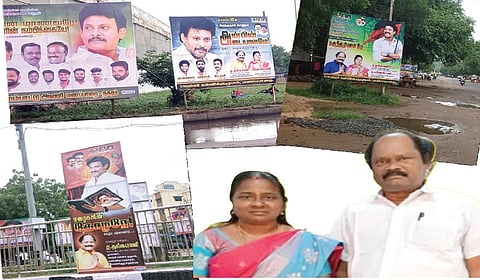 திரும்பிய பக்கமெல்லாம் வாழ்த்துப் பதாகைகள்... அன்பில் மகேஸ் பிறந்த நாளுக்கு மணப்பாறையை அதிரவிட்ட கம்யூனிஸ்ட் கவுன்சிலர்!